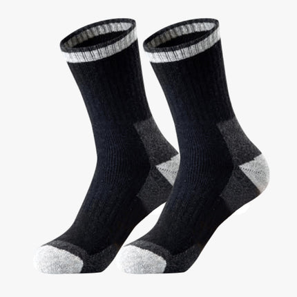 Wool Socks Men Fleece Lined Padded Warm Keeping Terry-loop Hosiery
