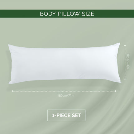 Full-Body Pillow- Extra Long 50.8x182.88 cm Body Pillow with Soft Polyester Fill,