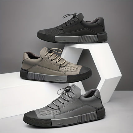 Men'S Shoes with Rubber Sole, Fashionable Sports Casual Shoes, Street Style Skate Shoes,