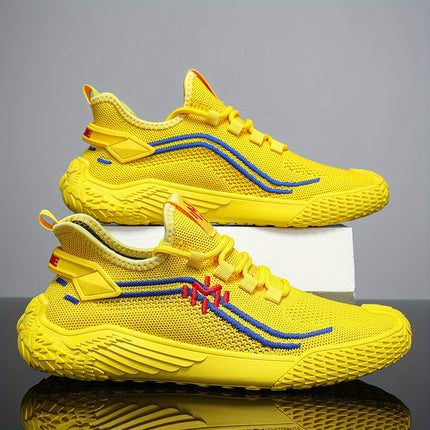 Men's low-top round-toe sports shoes, rubber insoles, shock-absorbing, anti-slip,