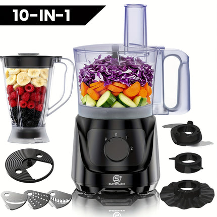 Multifunctional Food Processor with 6 Attachments  Heavy-Duty 2L Large Capacity Kitchen Machine