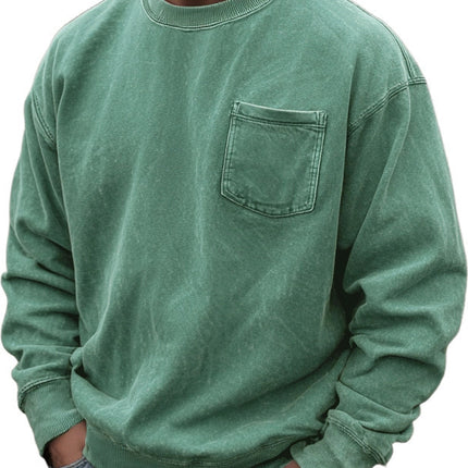 Men's Pullover Round Neck Long Sleeves Sweater