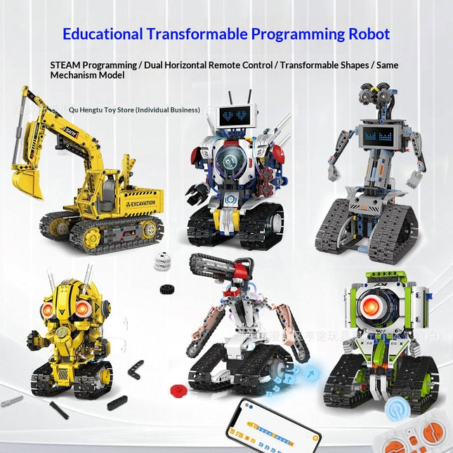Building Block Sets Compatible With Small Bricks Versatile Robotic Electric Educational Toy Models