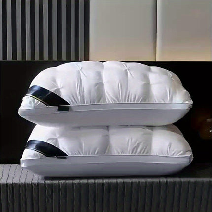 Luxury Hotel Pillow | Ultra Soft Breathable Headrest, Elegantly Twisted Floral Design