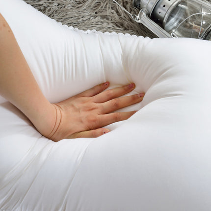 Pure Cotton Feather Velvet Pillow White Pillow