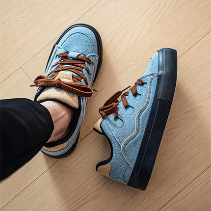 Men's Retro Low-Top Sneakers 2025 New Model - Skate Shoes with Upper & Rubber Sole,