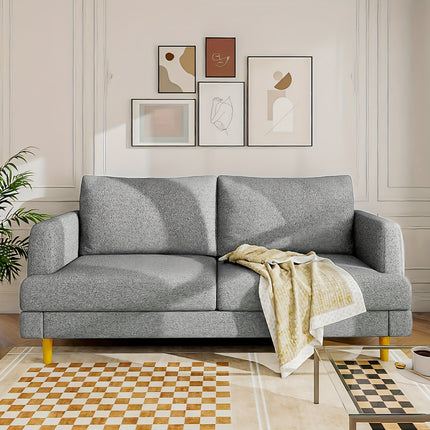 70" Wide Cozy Love Seat Sofa Ideal for Relaxing in Living Room, Bedroom, or Studio, Small Space