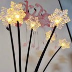 6 Lights Solar Constant Flash / Warm White