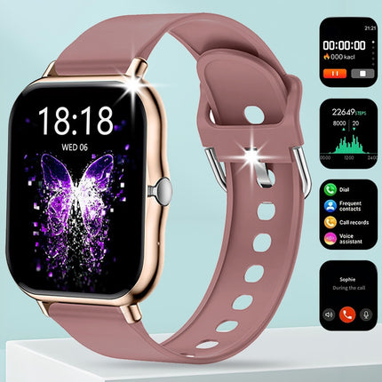Full Touch Screen Smart Watch for Men & Women, Wireless Bluetooth Calling, 100+ Sports Modes,
