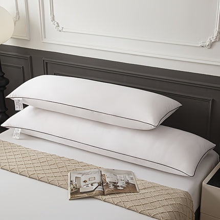 1pc Premium Soft Extra-Long Pillow Insert, White - Best Pillow for Bedroom Bedding, Comfortable Sleep