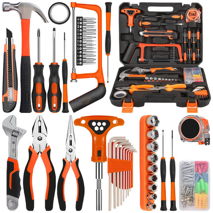 103pcs household tool set, upgraded household repair tool set, with plastic/wrench/pliers