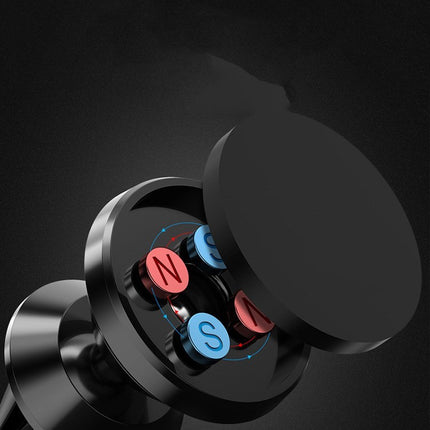 Mobile phone holder with magnetic air outlet