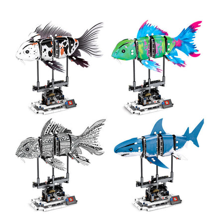 Shark building block assembly model