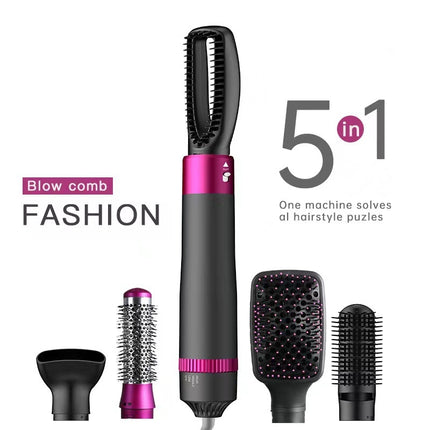 Professional 5 In 1 Hair Dryer Brush Dryer And Straightening Brush Electric