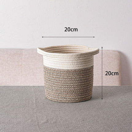 Storage Basket Dirty Clothes Basket Toy Clothes Storage Hand-woven Storage Basket