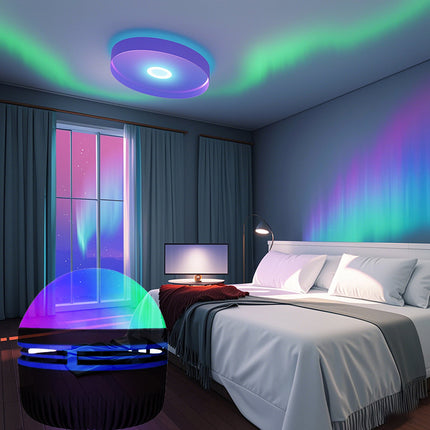Water Ripple LED Projection Ambience Light Small Night Lamp