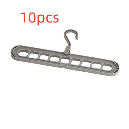 Multifunctional Hanger Nine-hole Hanger Seamless Folding Pant Rack Dormitory