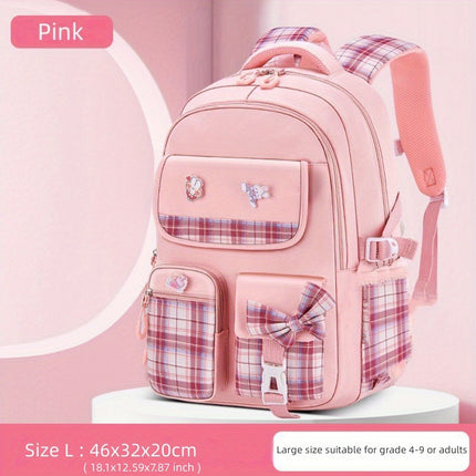 Pink INS Backpacks for Girls Backpack School Bookbag for Teenage Cute Book Bag, Buy Backpack