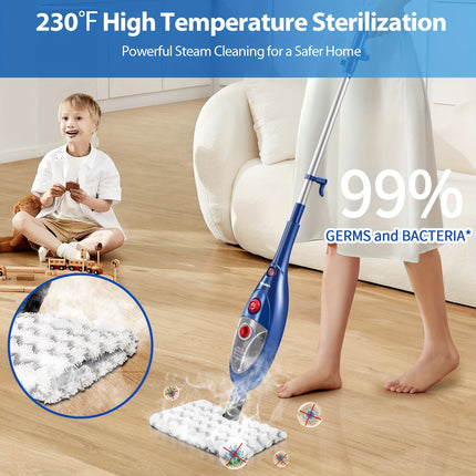 Floors 12 In 1 Steam Mop, Detachable Handheld Steamer Mop, Multipurpose Steam Cleaner