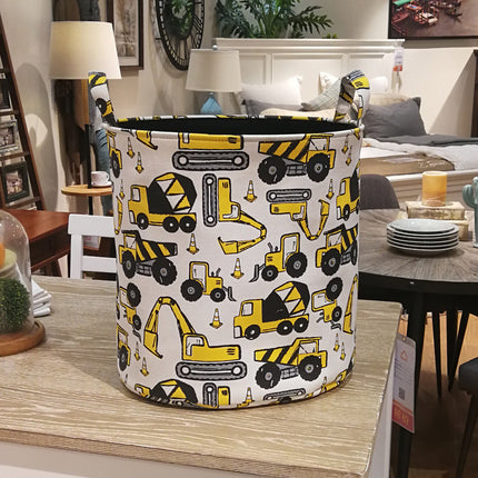 Canvas children cartoon toy storage bucket storage basket laundry bucket toy bucket finishing basket