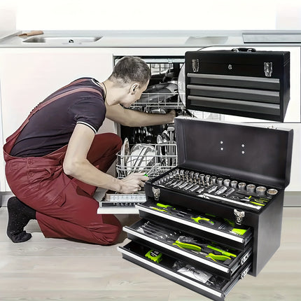 439pcs/46pcs Wrench Set, Household Wrench Socket Tool Kit with 1 Exquisite Storage Box,