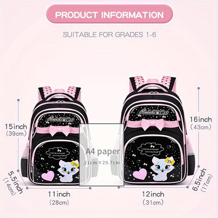 New cute and trendy children's backpack for elementary school students girls 6 12 years old lightweight