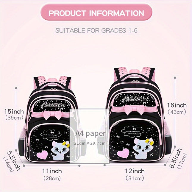 New cute and trendy children's backpack for elementary school students girls 6 12 years old lightweight