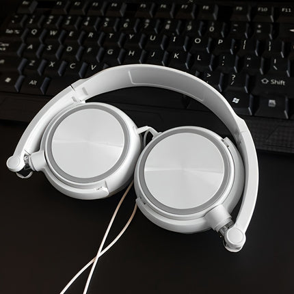 Wired Headphones, Foldable Bass With Microphone, Headset, 47.24inch Cable,