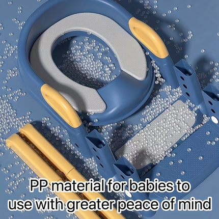 Children's Potty Training Toilet, Convenient Step Stool Foldable Portable Child Seat with Safety Handles