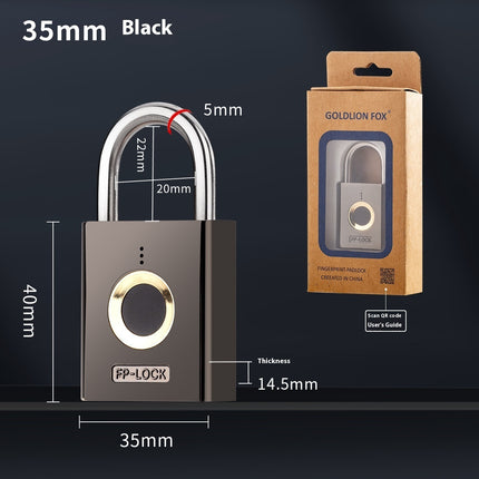 Electric Home Technology Intelligent Waterproof Fingerprint Padlock