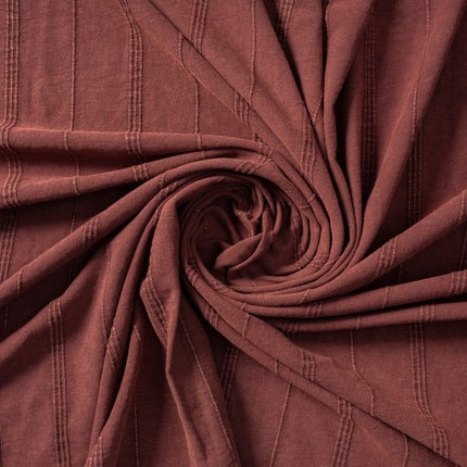 Red Woven Cotton Striped Throw Blanket