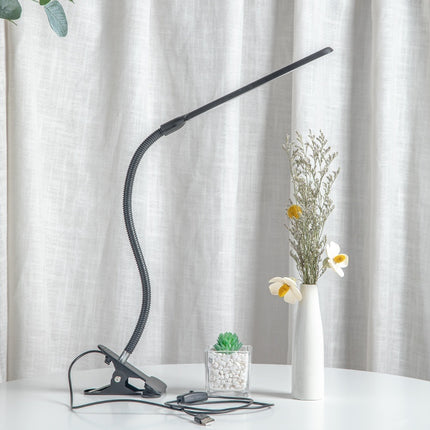 Clip-on LED Plug-in Desk Reading Bedroom Bedside Lamp