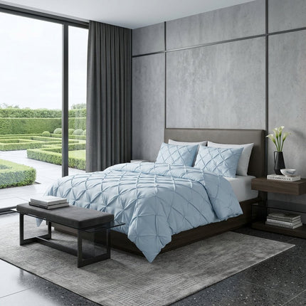 Blue King Microfiber Washable Microfiber Down Alternative Comforter