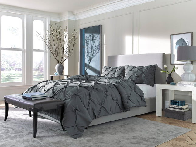 Gray Queen Microfiber Washable Microfiber Down Alternative Comforter