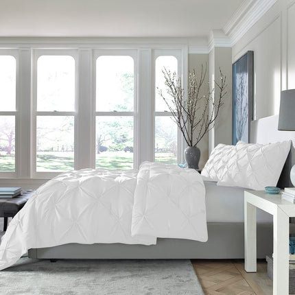 White Twin Microfiber Washable Microfiber Down Alternative Comforter
