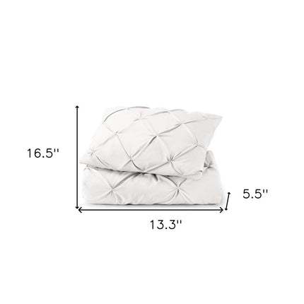 White Twin Microfiber Washable Microfiber Down Alternative Comforter
