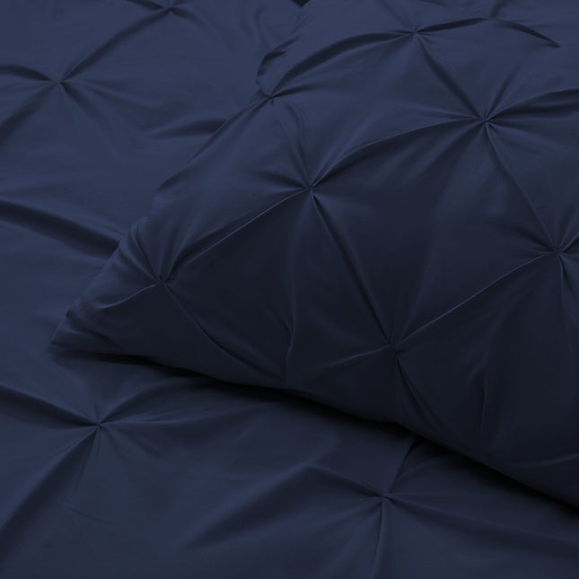 Navy Blue Twin Microfiber Washable Microfiber Down Alternative Comforter