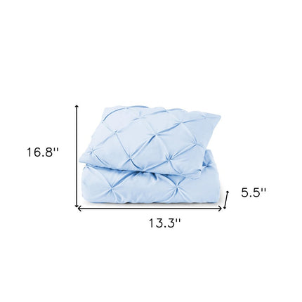 Blue Twin Microfiber Washable Microfiber Down Alternative Comforter