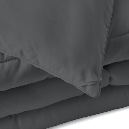 Gray King Microfiber Washable Microfiber Down Alternative Comforter