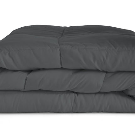 Gray Queen Microfiber Washable Microfiber Down Alternative Comforter