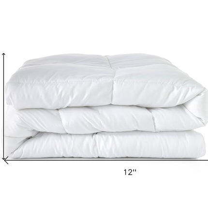 White Queen Microfiber Washable Microfiber Down Alternative Comforter