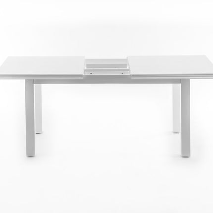 79" White Solid Wood Butterfly Leaf Extending Dining Table
