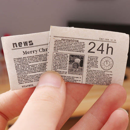 Educational Toys Mini Newspaper Ornaments