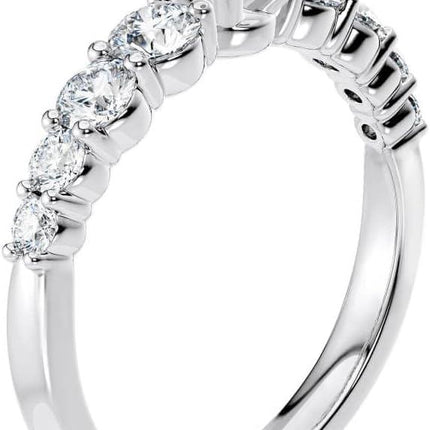 18K/14K/10K White/Yellow/Rose Gold Princess Cut Moissanite Engagement Ring, Free Engraving, 30-Day Returns