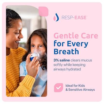 3% Hypertonic Saline Solution for Inhalation via Nebuliser 240ml / 8.11 FL OZ - Helps Clear Airways and Congestion from Lungs - 60 x 4ml Vials - Nebulizer Saline Solution|B0BNJB6P1X