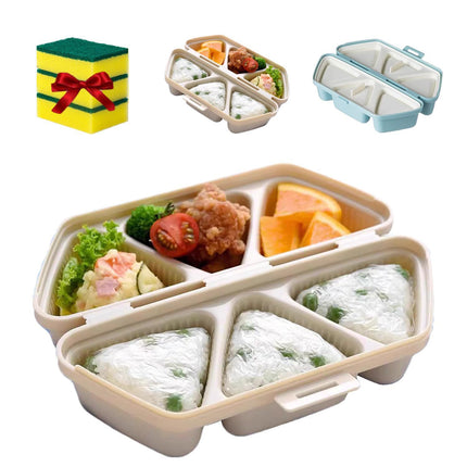 Foldable Creative Bento Box Onigiri Mold Set
