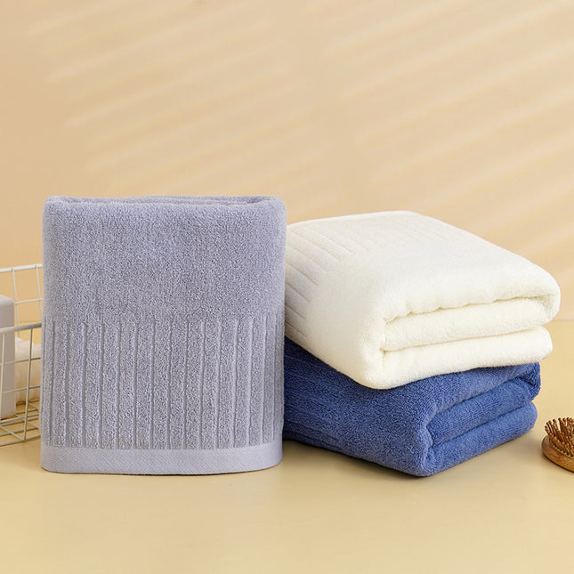 Pure Cotton Bath Towel Thickened Plus-sized Household Hotel Soft Absorbent Lint-free