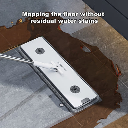 1 Set, Deluxe Seven-Colour Flat Floor Mop Bucket Set - Effortless Hands-Free Mopping,