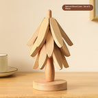 Natural Wood / 3PCS And Base