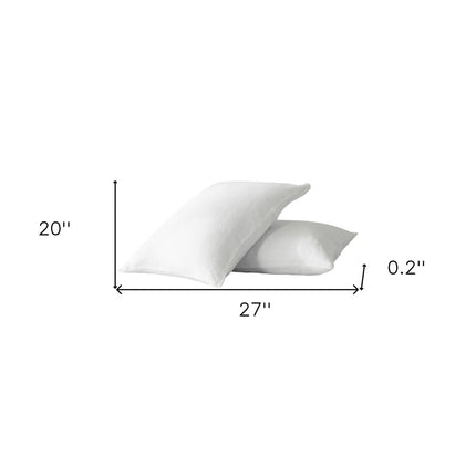 Set of Two Cloud Linen Standard Pillowcases